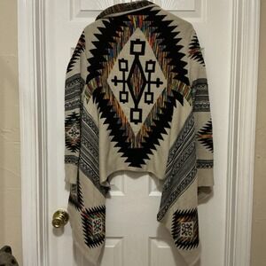 Northern Angel Sweater M Aztec Cardigan Boho Casual‎ Poncho Style Tribal